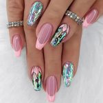 Shining Pink Press on Nails Designs