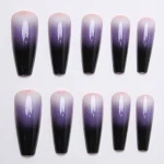Purple gradient Nails
