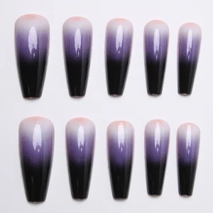 Purple gradient Nails