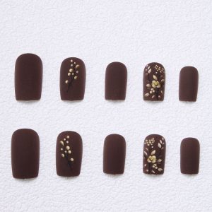 Luxury Coffee Melard Nails